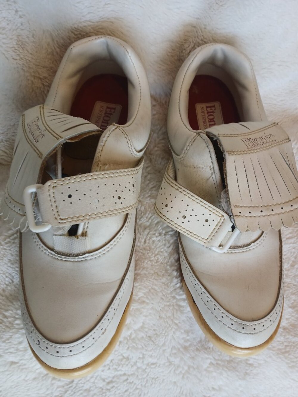 ETONIC ST8806 WOMENS GOLF SHOE SIZE 7 1/2 W?ADJUSTABLE STRAPS